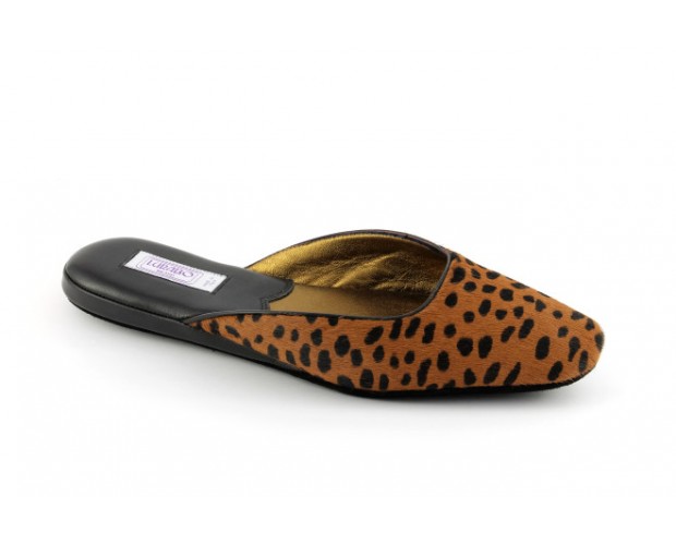 leopard print womens slippers